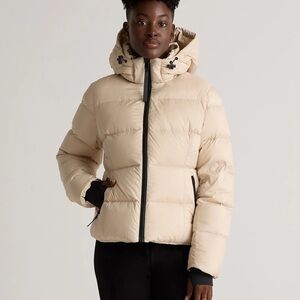 Quince Oat Cropped Puffer Jacket